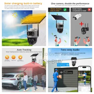 V380 4g Lte Sim Card Security Camera Dual Lens CCTV Camera
