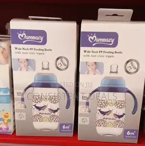 Momeasy Wide Neck Anti Colic Feeding Bottle