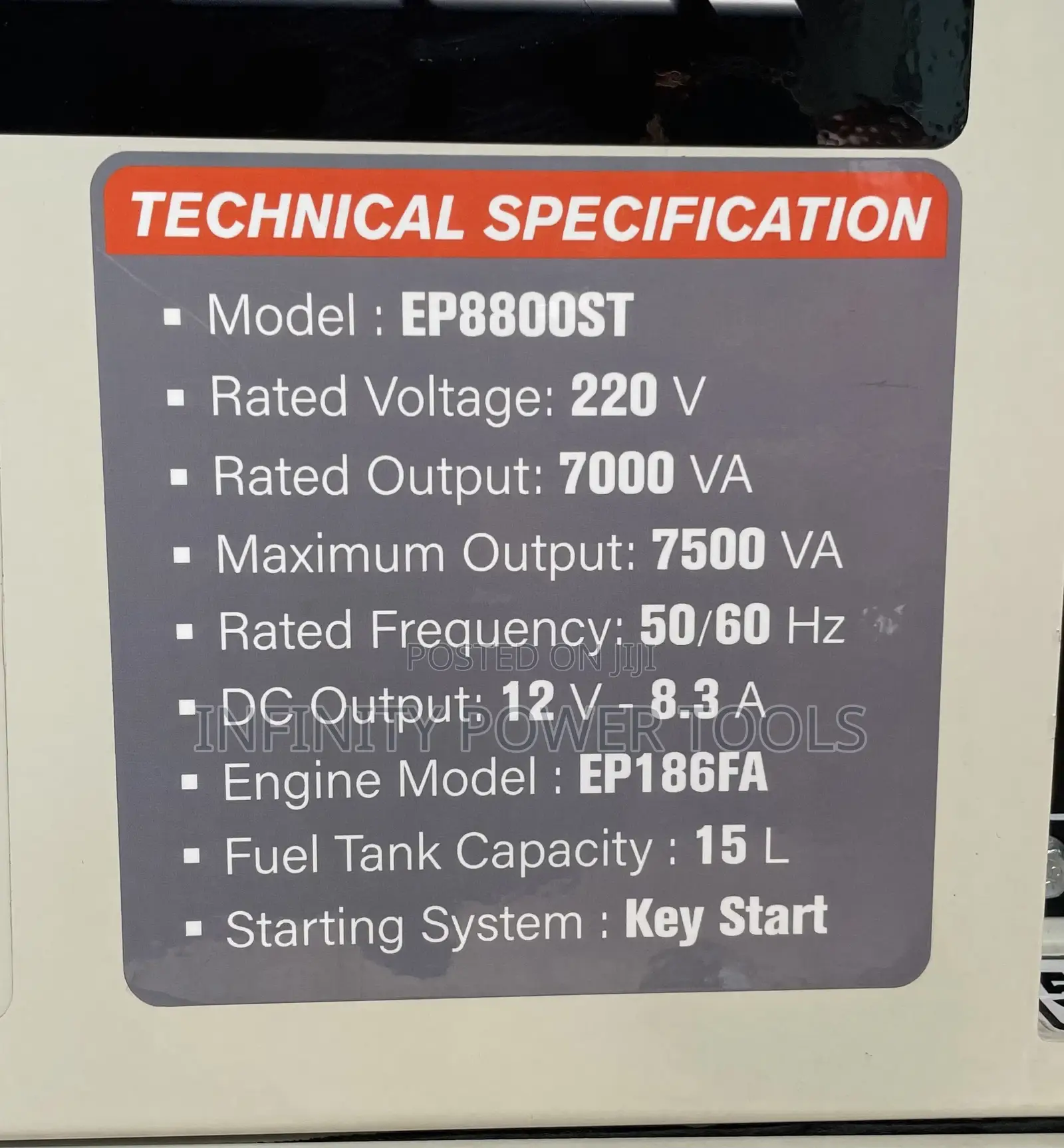 Easy Power Generator 7.5kva(Ep8800st)
