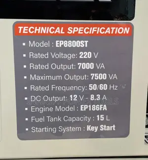 Easy Power Generator 7.5kva(Ep8800st)