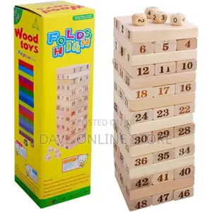 Wood Tower Game 48 Pieces
