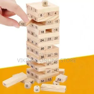 Jega Stacking Game, Wooden Blocks 54pcs