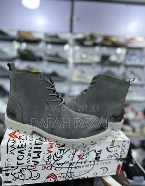 Original Gray Premium Leather Timberland Casual Boots