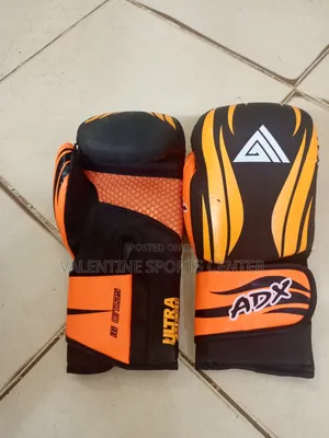 Orange Boxing Gloves Leather