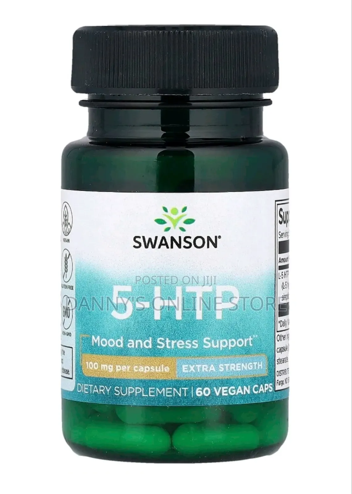 5 HTP Extra Strength, 100mg, 60 Capsules