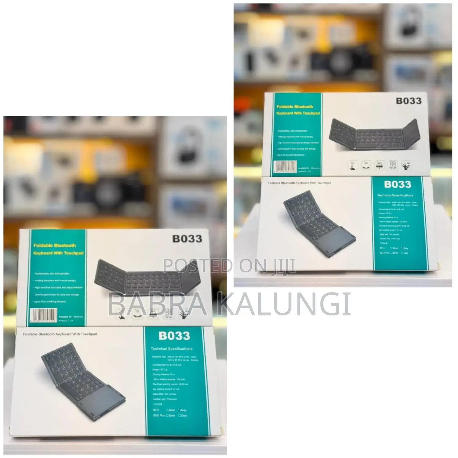 Bo33 Foldable Wireless Bluetooth Keyboard