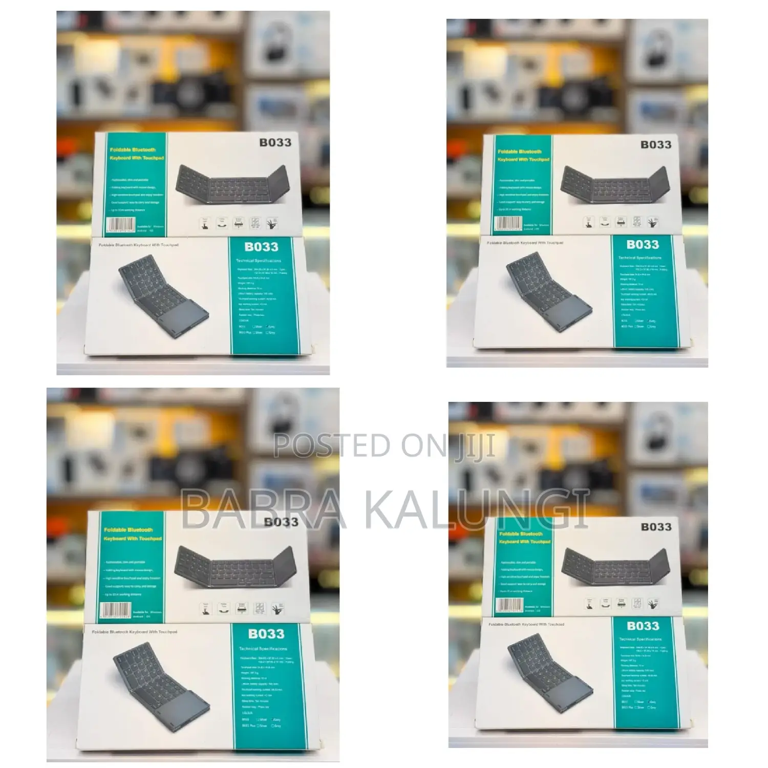 Bo33 Foldable Wireless Bluetooth Keyboard