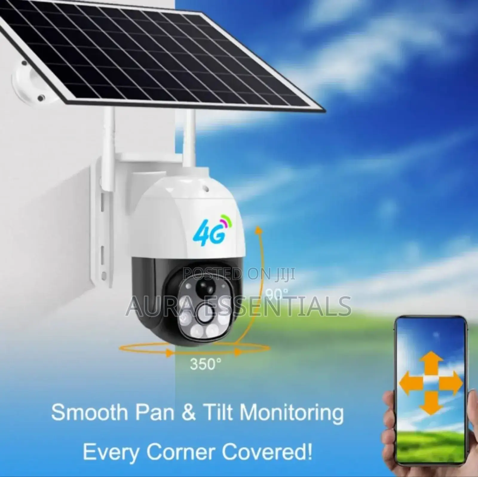 V380pro 4mp Full Colour Solar Panels Camera