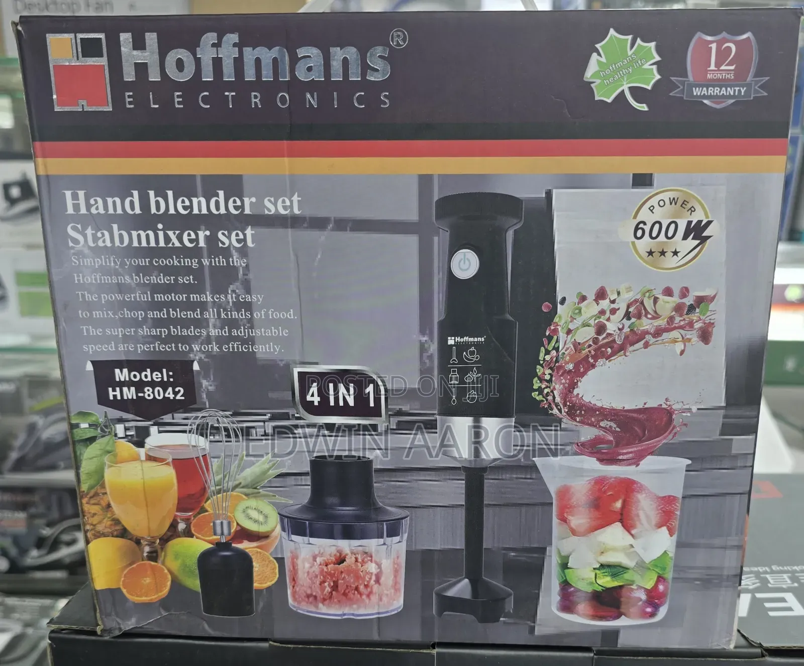 Hoffmans Hand Blender Set( 4 in 1)
