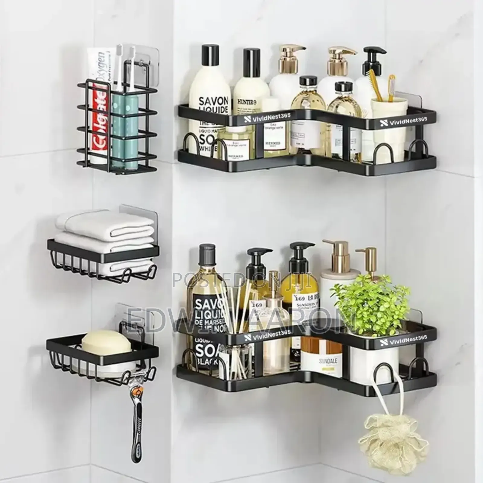 5pcs Bathroom Organizer Set