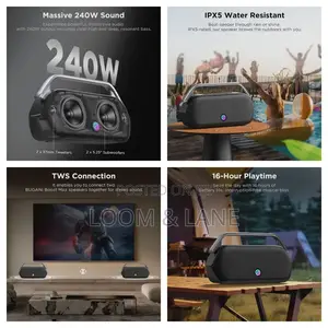 Bugani Boost Max 240w Portable Bluetooth Speaker