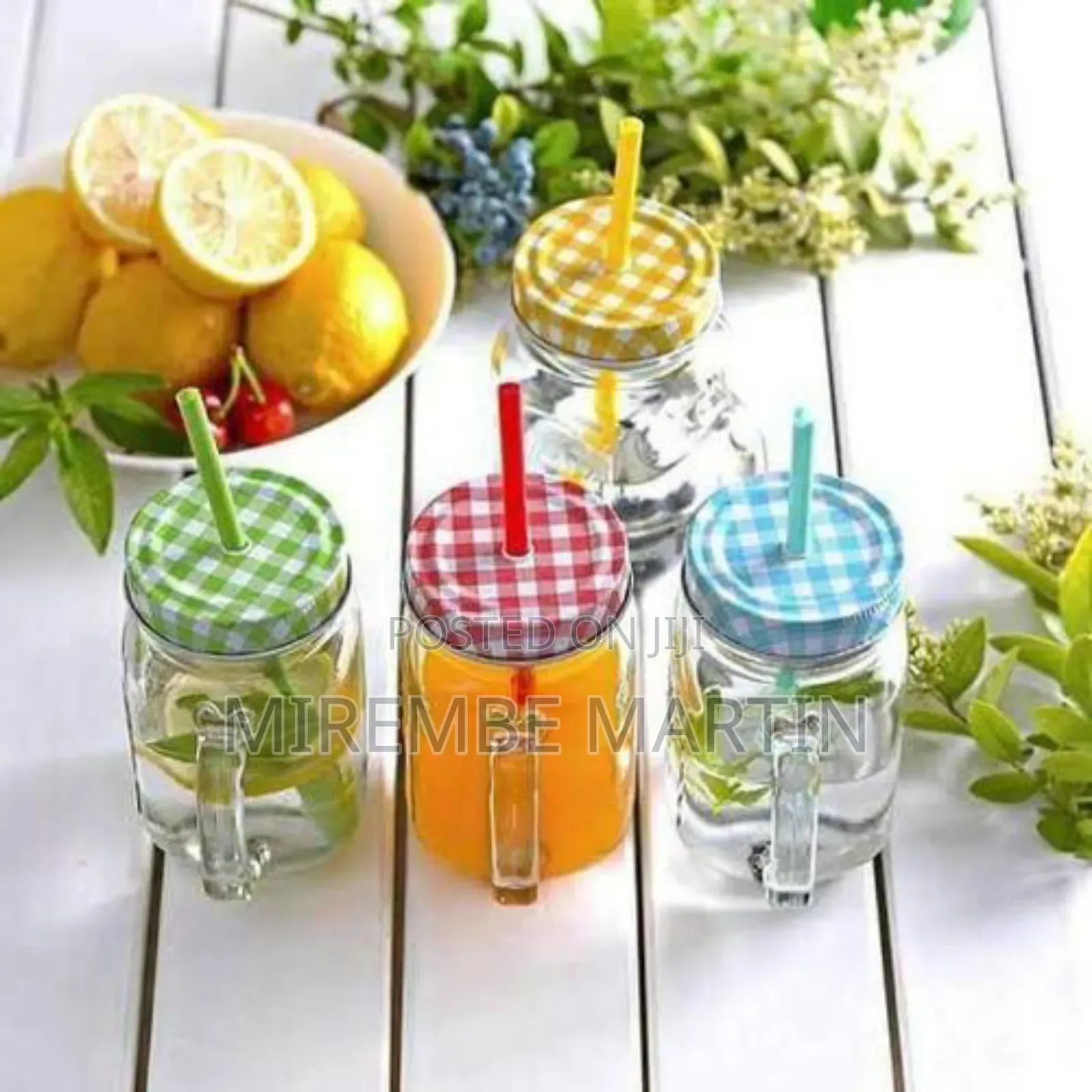 4pcs Mason Jar With Lids and Straw for Cocktails N More