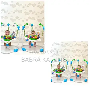 Baby Jumper Trolley With 360° Rotatable Padded Seat