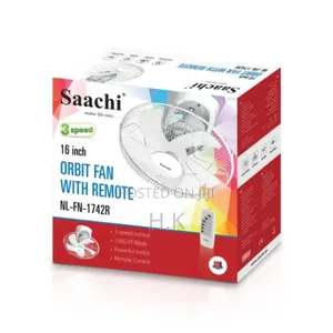 Saachi 16-Inch Orbit Ceiling Fan+Remote (Model Nl-Fn-1742r).