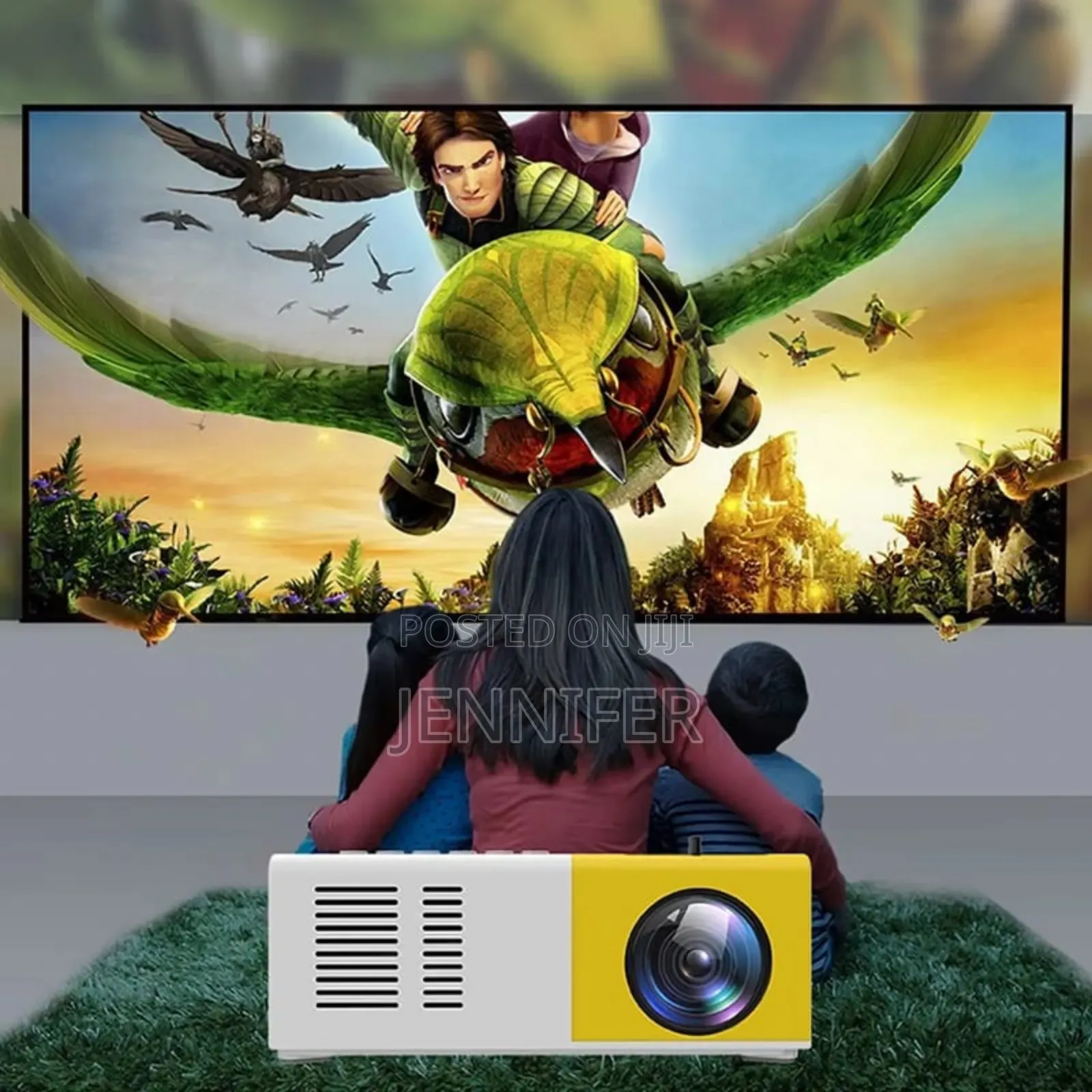 Mini Led Projector White Yellow