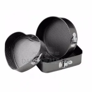Set of 3 Different Shape Spring-Form Cake Pan