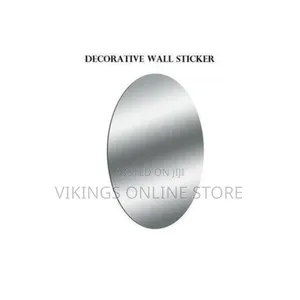 Oval Adhesive Bathroom Mirror Wall Stickers