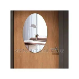 Oval Adhesive Bathroom Mirror Wall Stickers