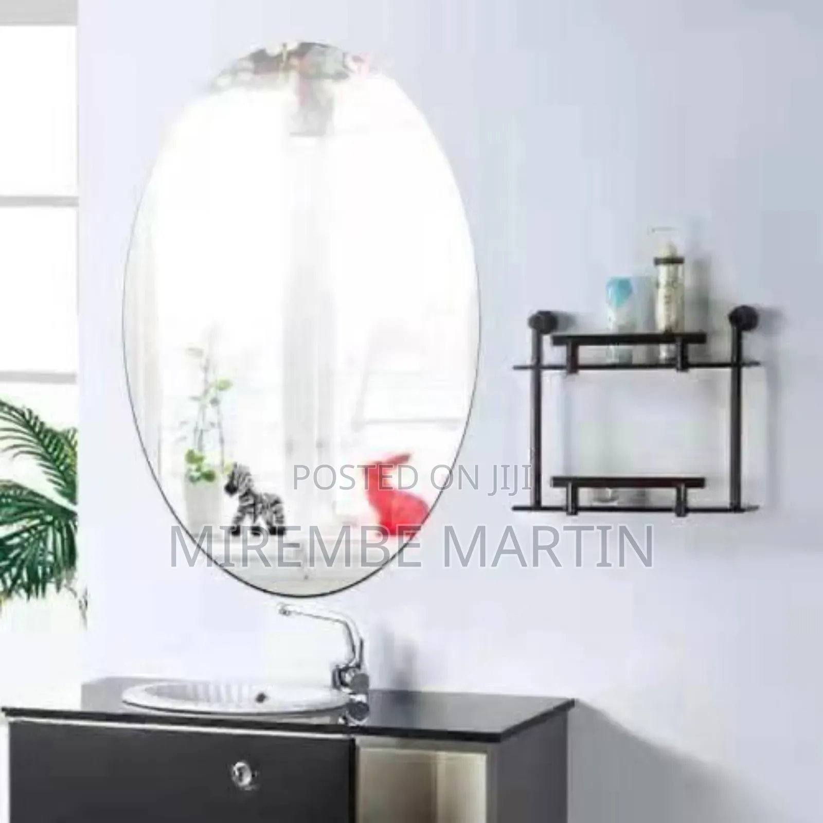 Oval Shape Acrylic Mirror