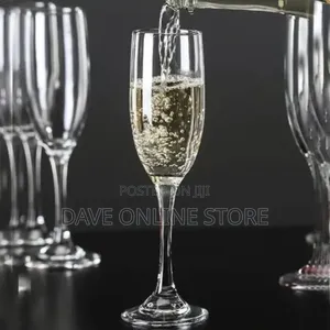 6 PCS Slim Stemmed Champage Glasses