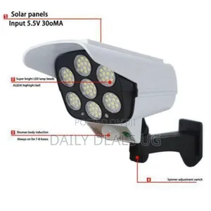77 Led Solar Security Light Motion Sensor Fake Camera Light
