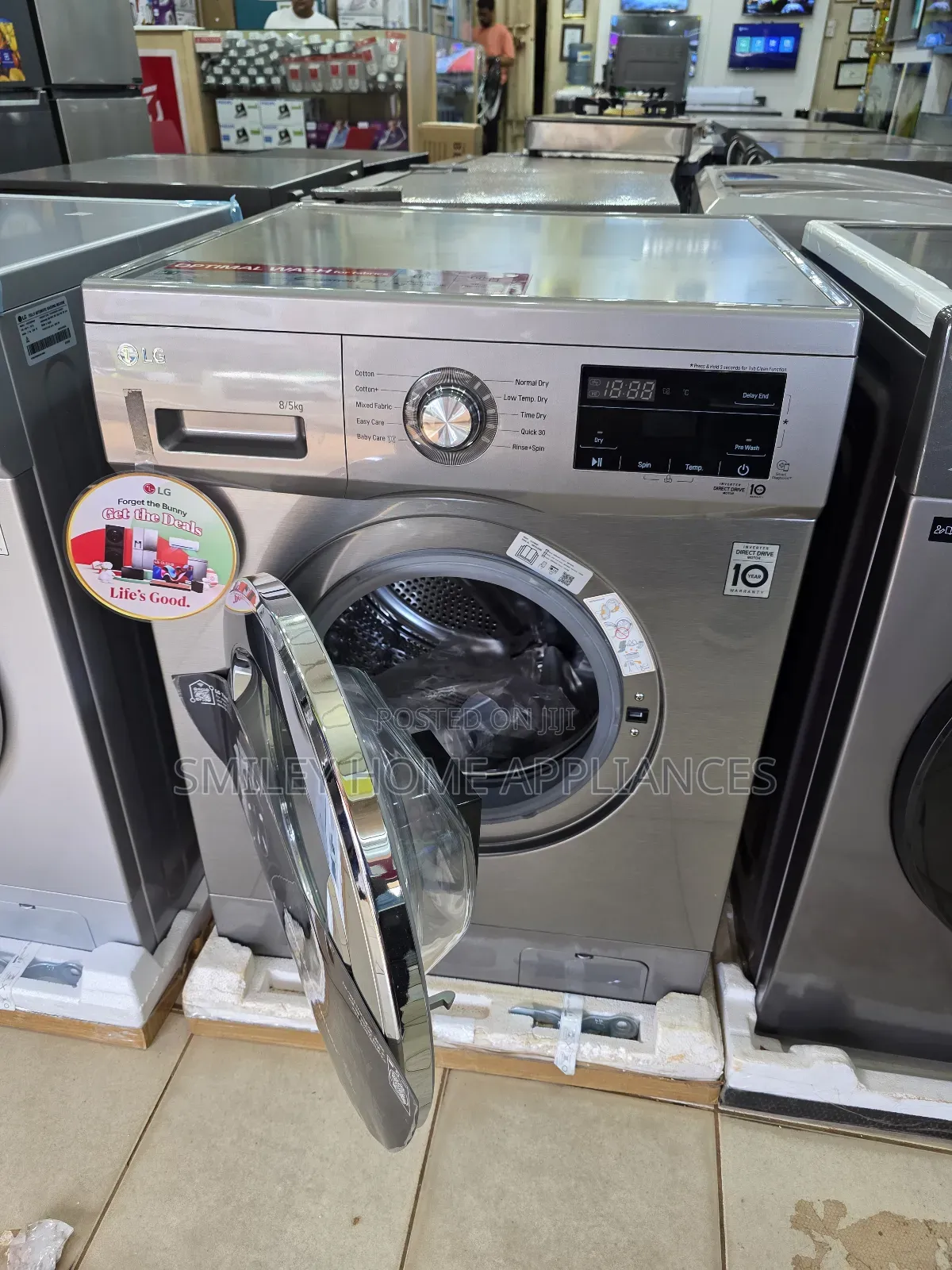 Lg 8/5kg Direct Drive Frontloader Wash Dryer Washingmachine