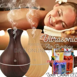 Usb Charging Air Humidifier Led Night Light+ Free Fragrance