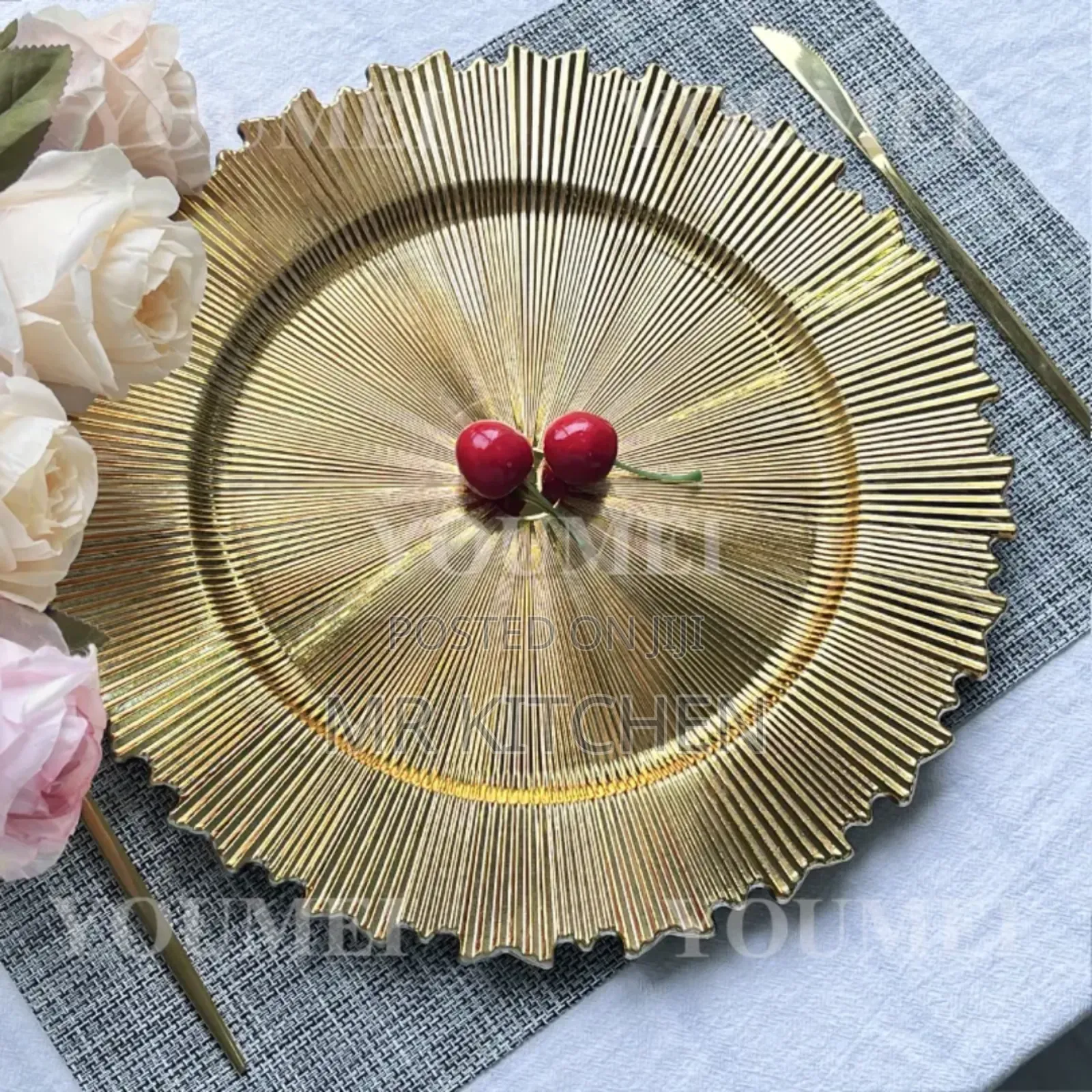 Gold Charger Plates [12]