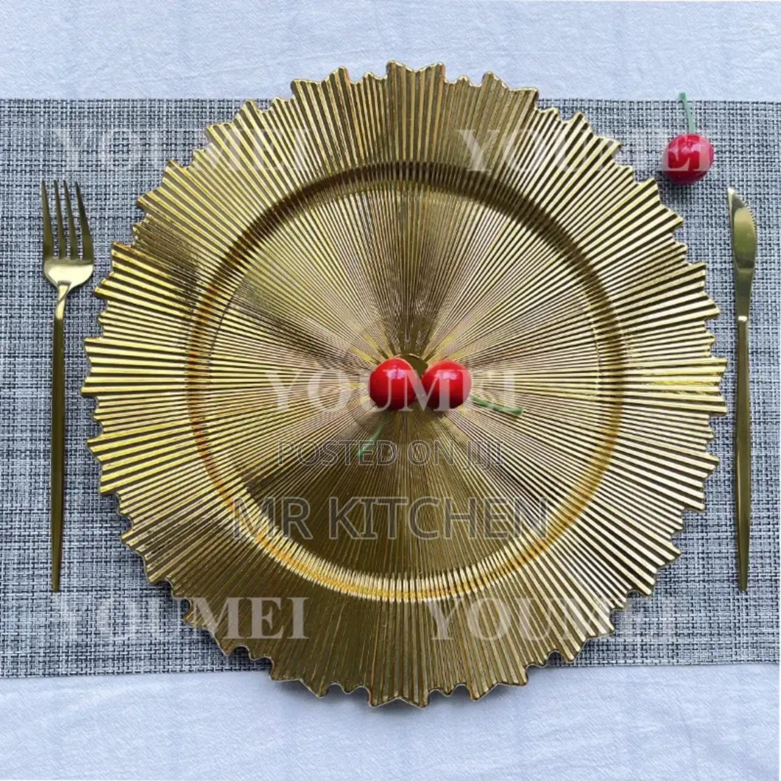 Gold Charger Plates [12]