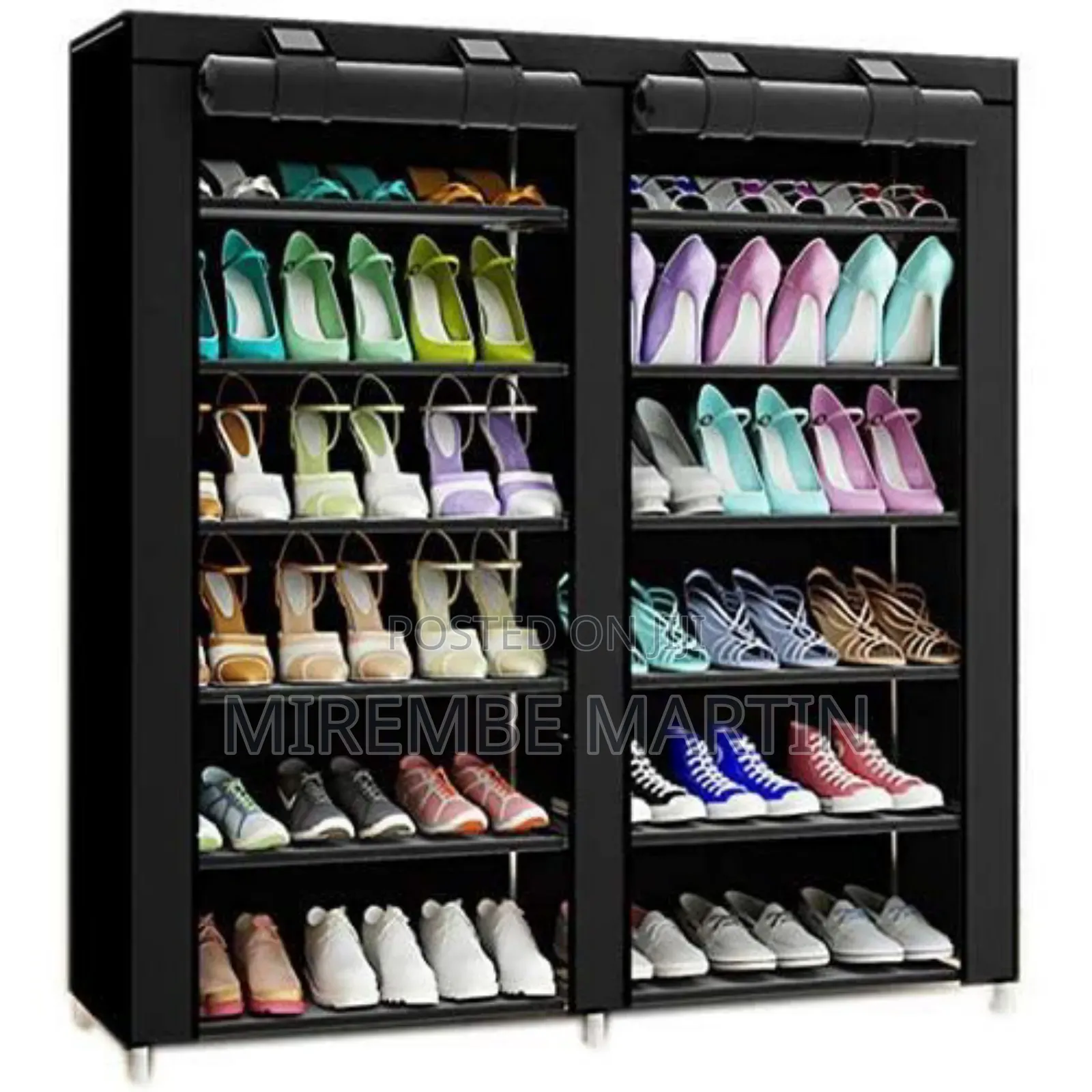 6 Tiers Double Column Shoe Rack