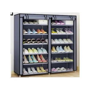 Dust Proof Shoe Rack - Double Sided 6 Tier