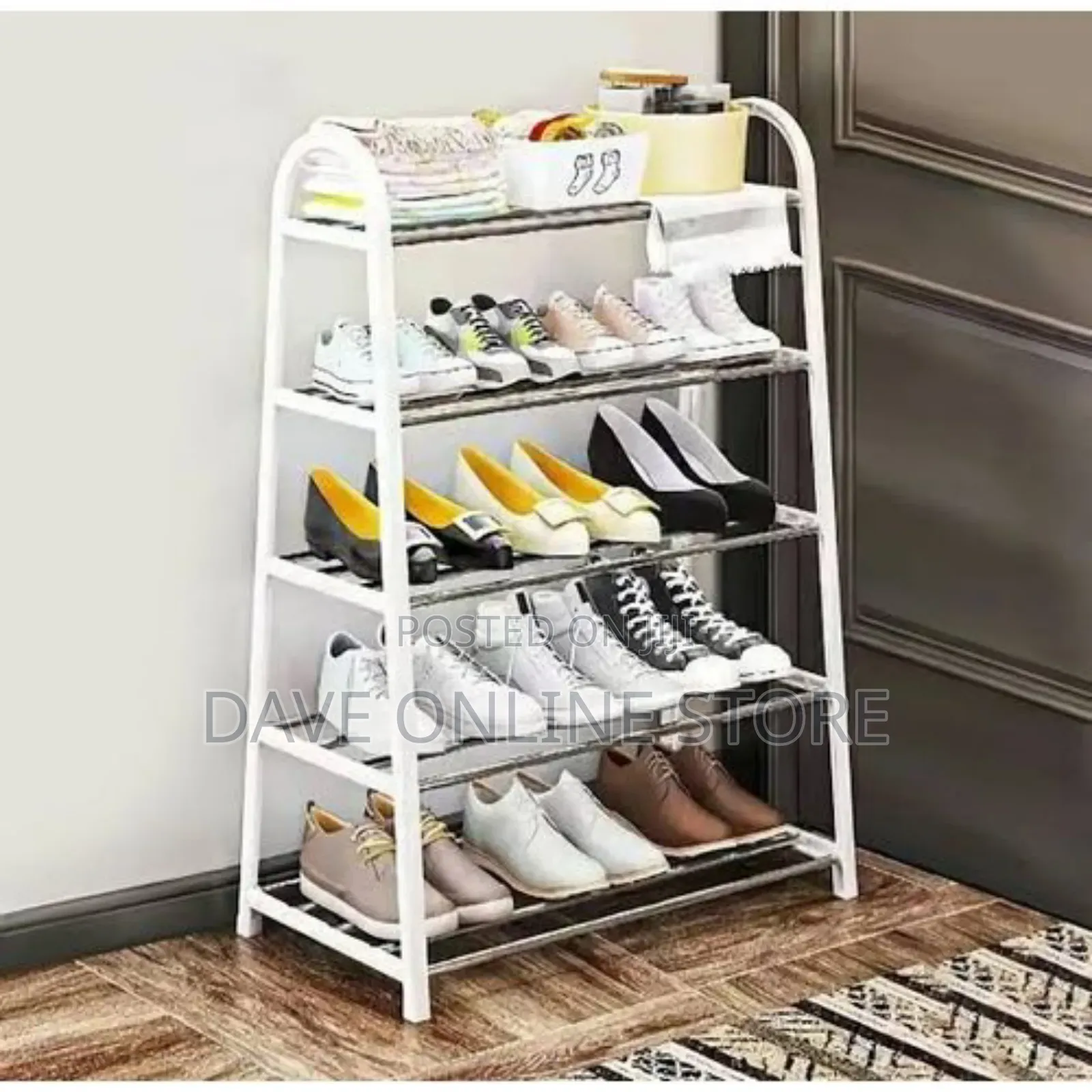 Multifunctional U-Shaped Shoe Rack