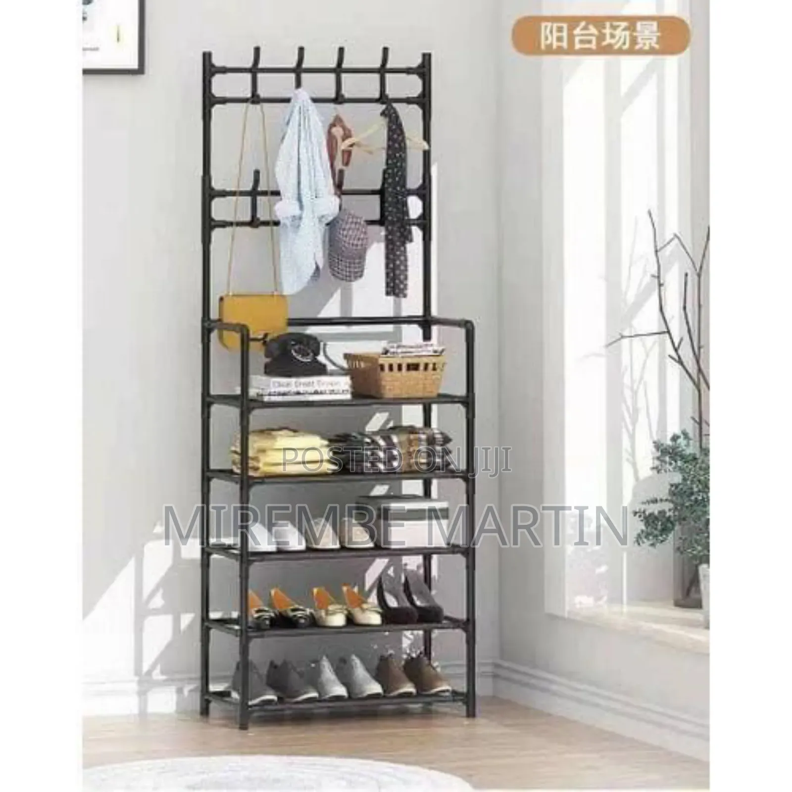 Freestanding Stackable Show Rack Black