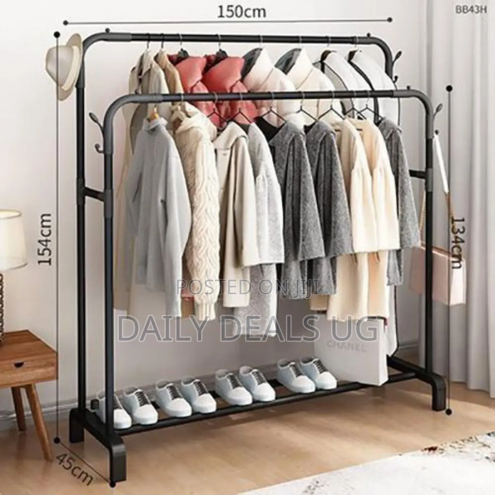 Cloth Hanger With Shoe Rack