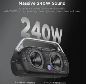 Bugani Boost Max 240w Portable Bluetooth Speaker