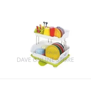 Plate Rack/ Dish Rack With Water Drainer ( 2 Tiers)