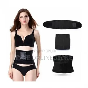 Hot Shaper Body Shaper Waist Tummy Weight Loss Belt Black