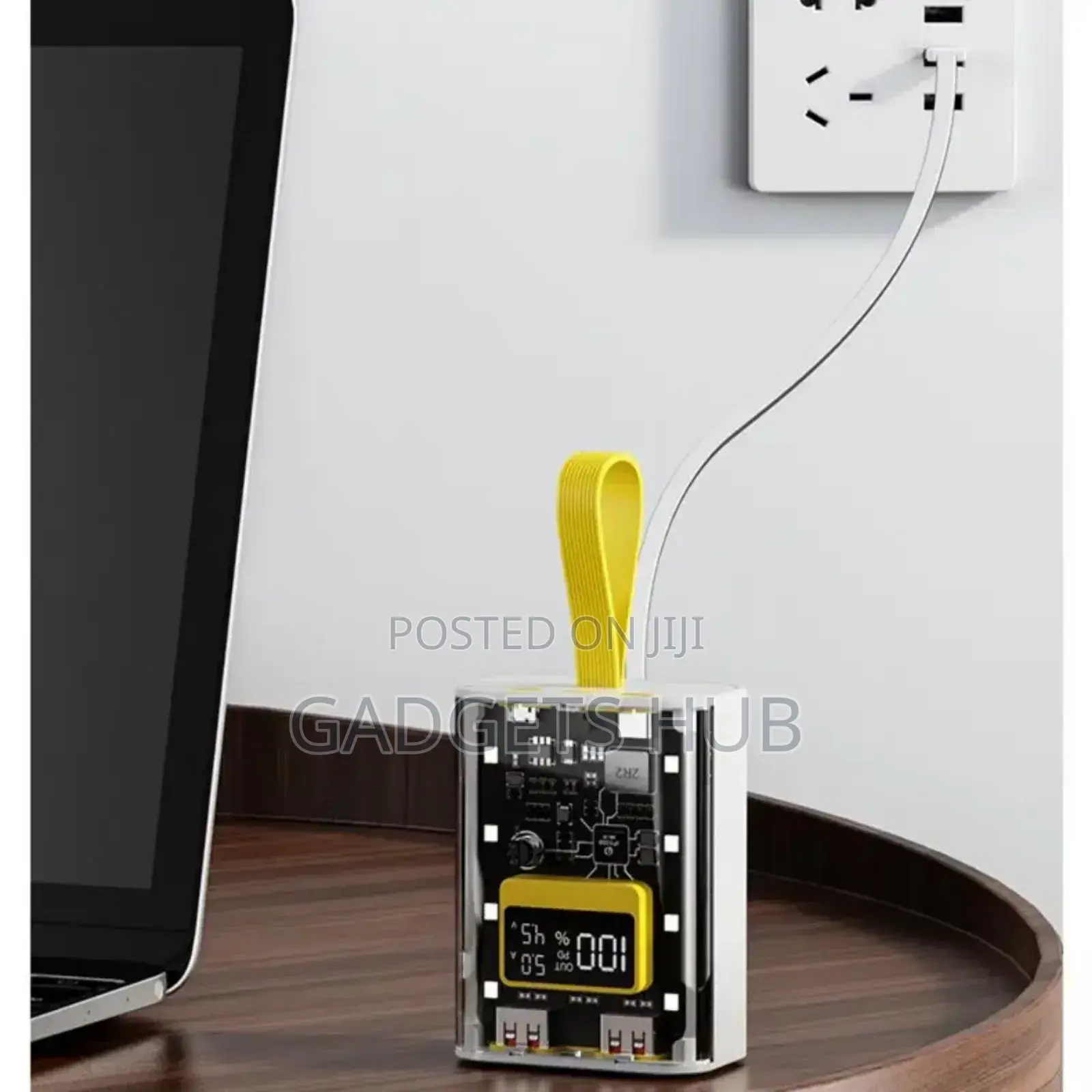 Power Bank 10000mah Built in Cable Led Fast Charging