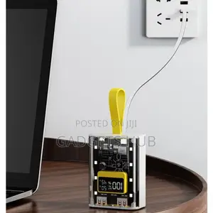 Power Bank 10000mah Built in Cable Led Fast Charging