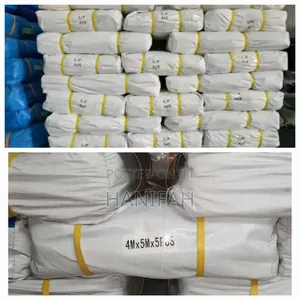 5 Pieces of Waterproof Tarpaulin Bundle Rust Resistant