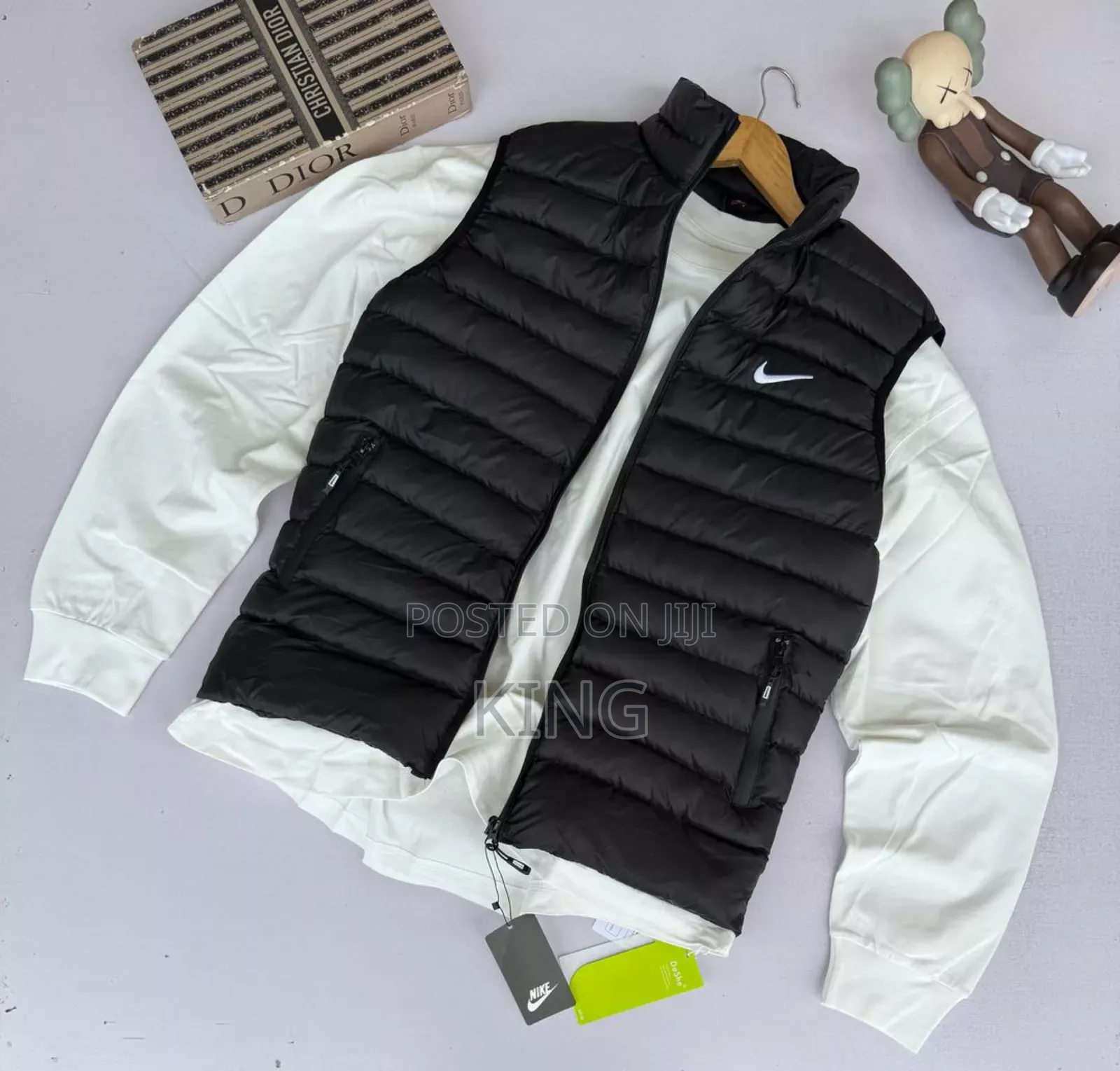 Nike Black Puffer Vest Jacket