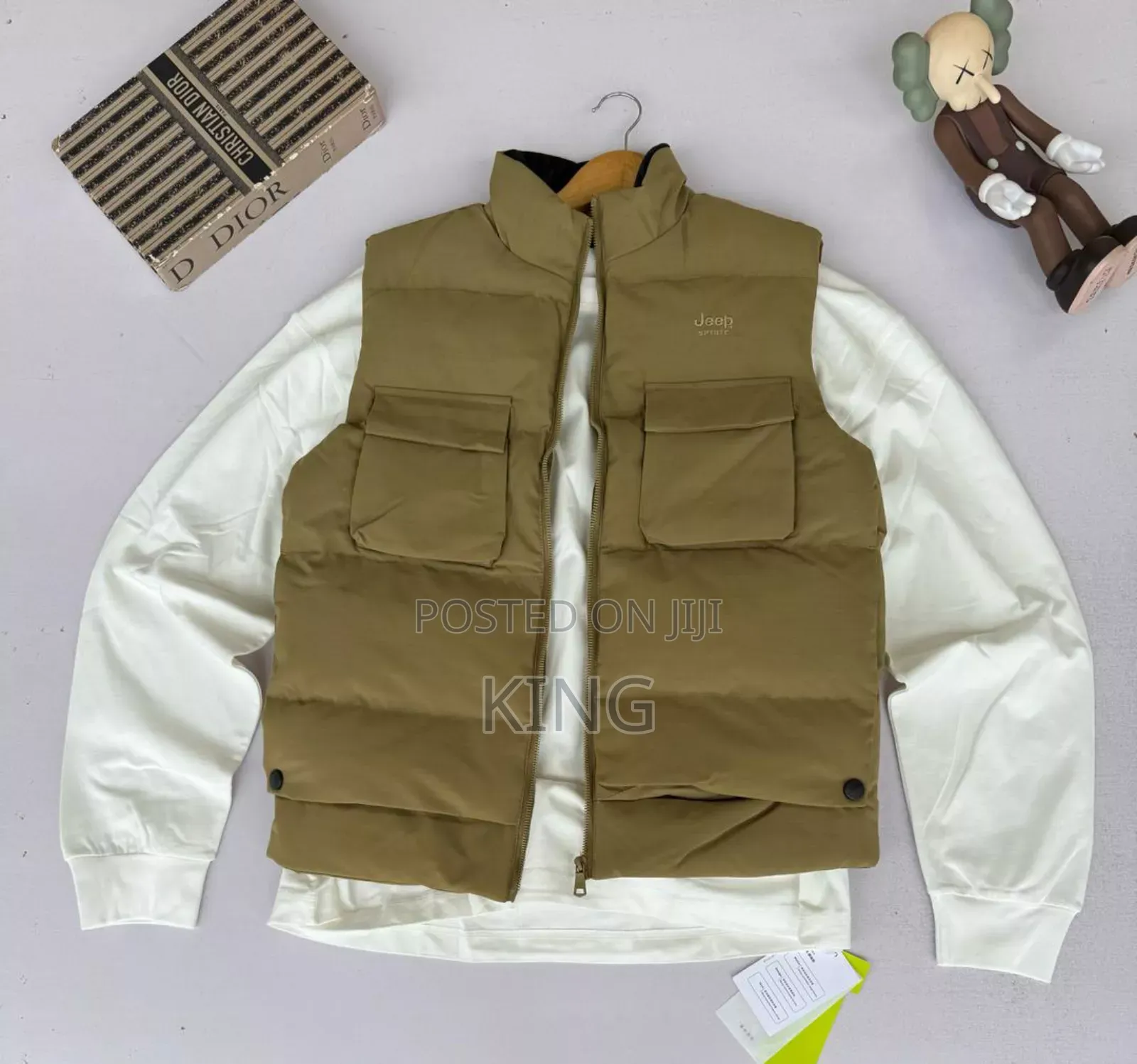 Army Jeep Puffer Vest Jacket