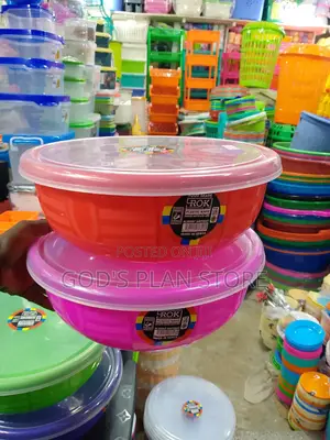 Coloured Round Storage Containers