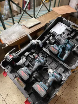 Hammer Drill, Grinder, Drill and Wrench Rechargeable Set