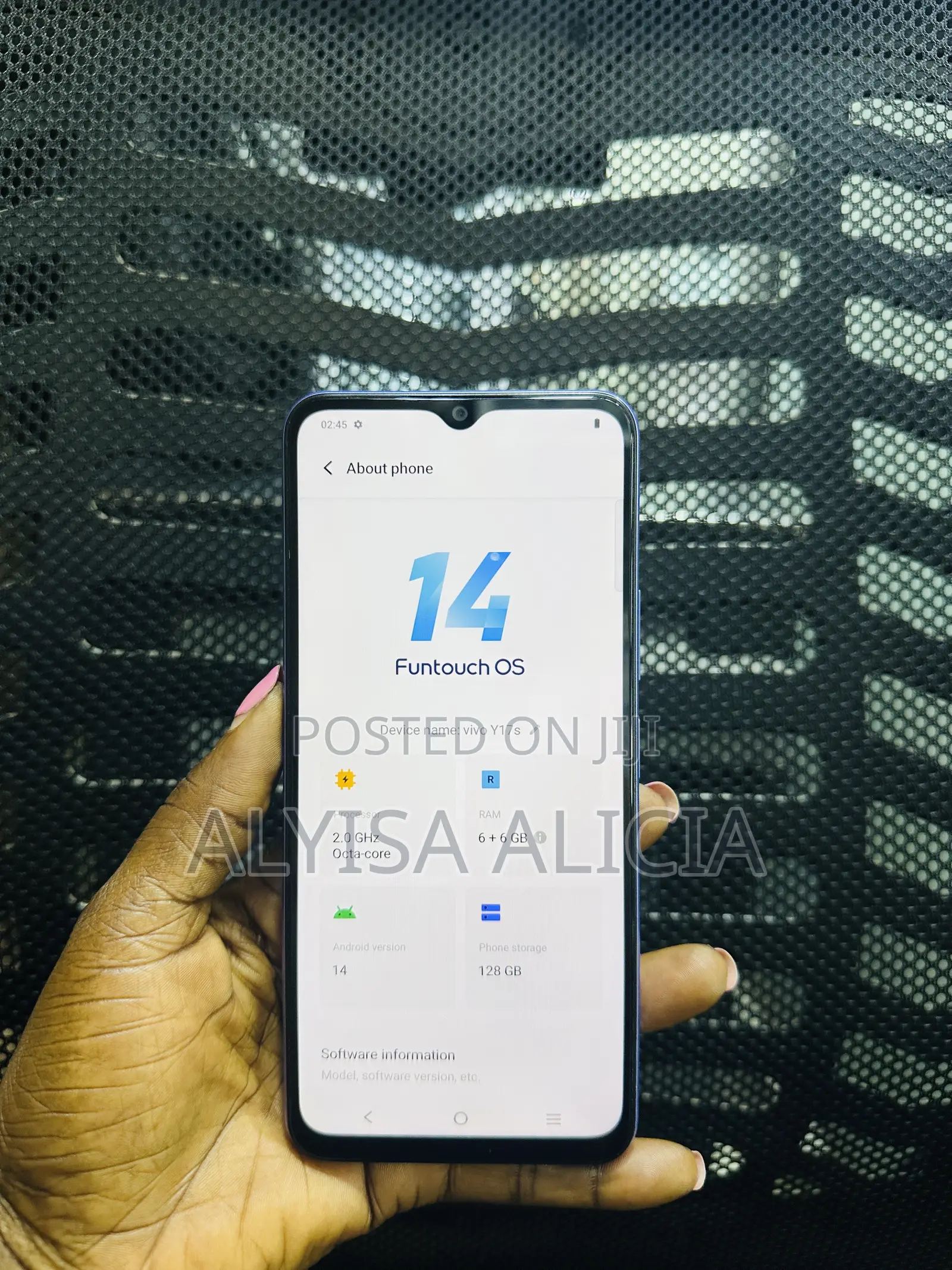Vivo Y19 128 GB Blue
