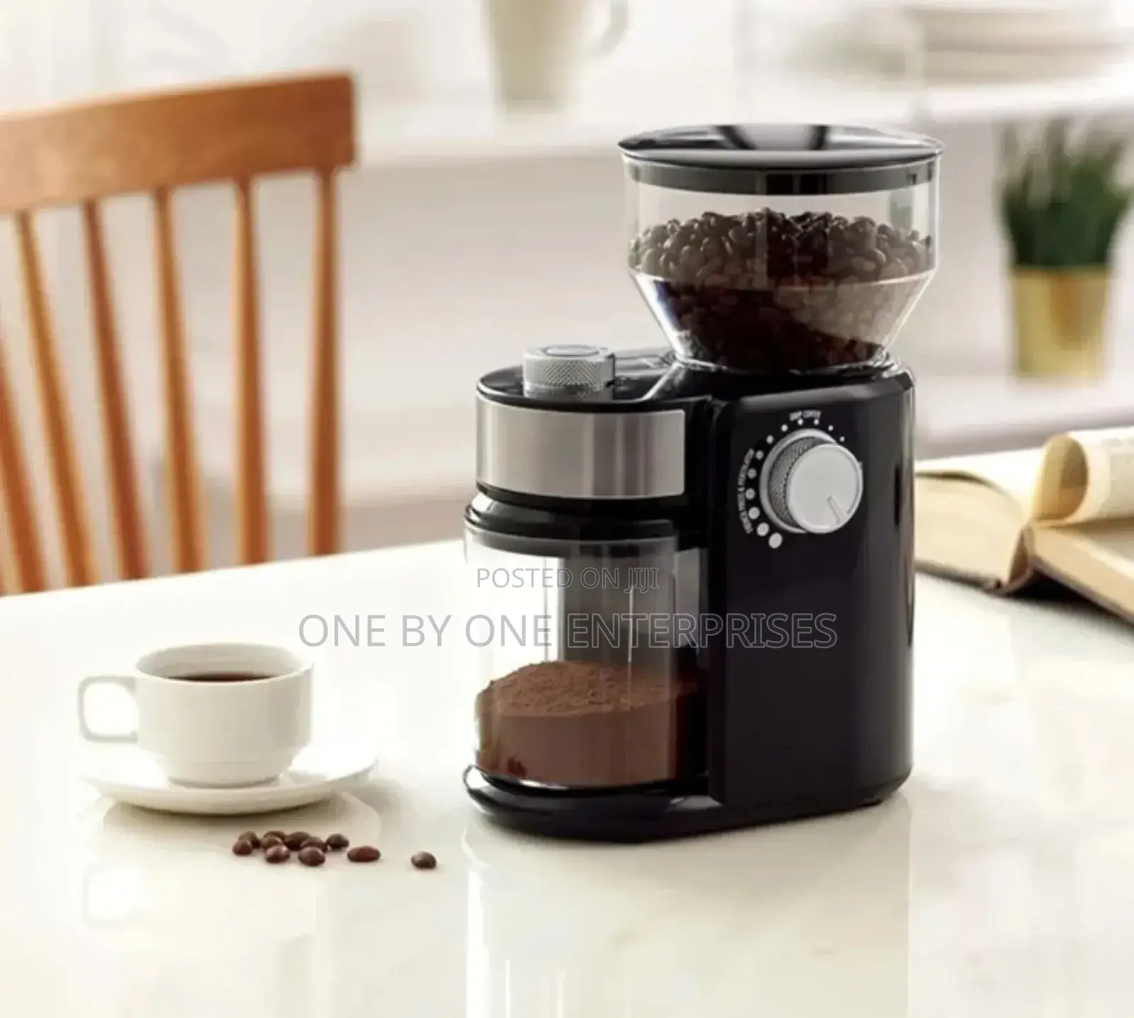 Wireless Coffee Grinder, Electric Stainless Steel Coffee.