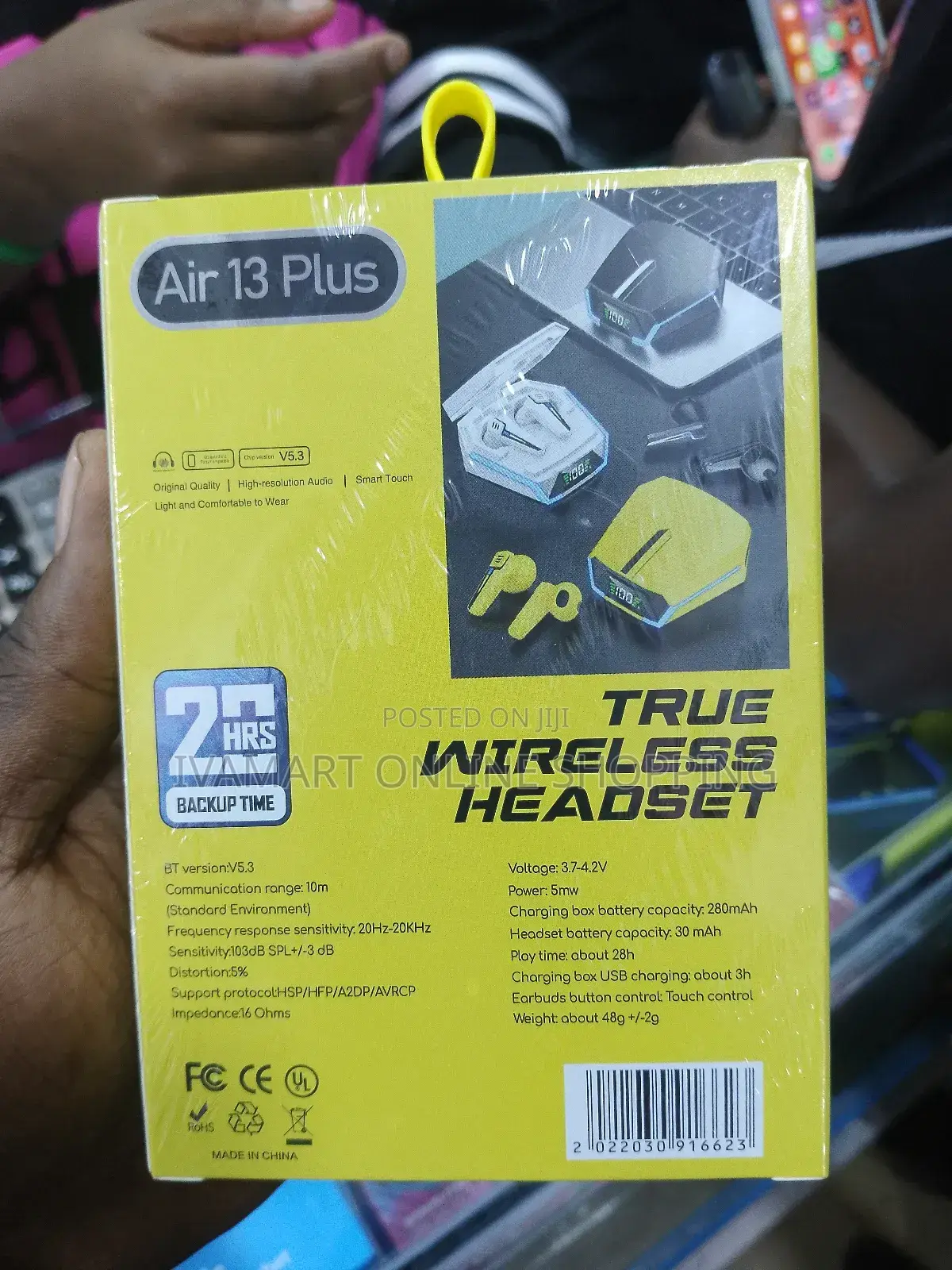Air 13 Plus True Wireless Headsets - 20 HRS Backup Time