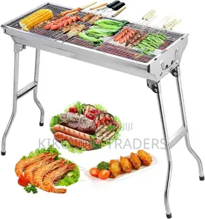 Portable Folding Stainless Steel Charcoal BBQ Grill
