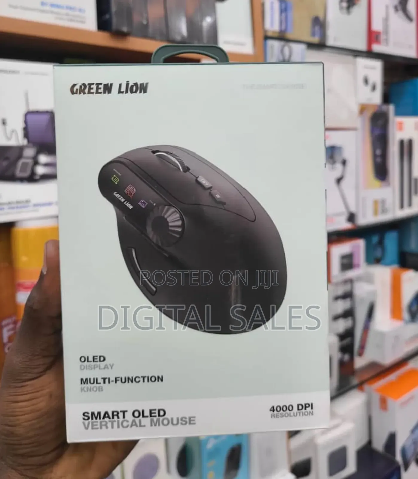 Greenlion Smart Oled Vertical Mouse (4000-Dpi)