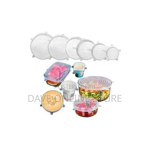 6pcs Reusable Silicon Stretch Lid Food Wrap